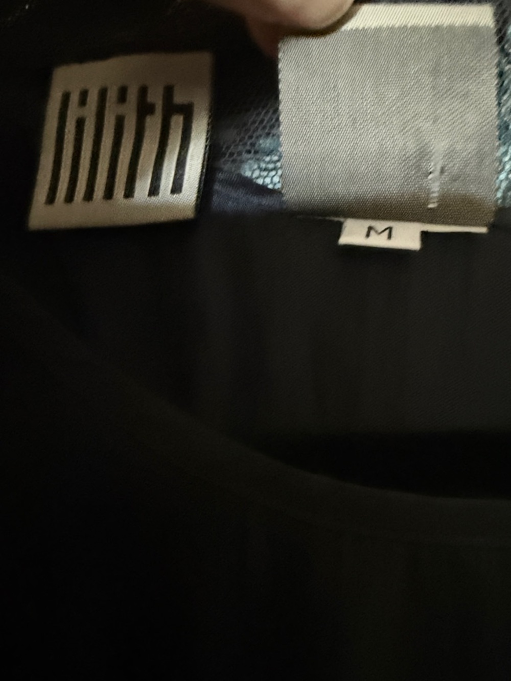LILITH Elegant Black Short Sleeve with sheer coverup Size M - Picture 7 of 7